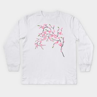 Cherry Blossom Kids Long Sleeve T-Shirt